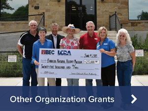 LCRA, DSIRE and TRC Grants